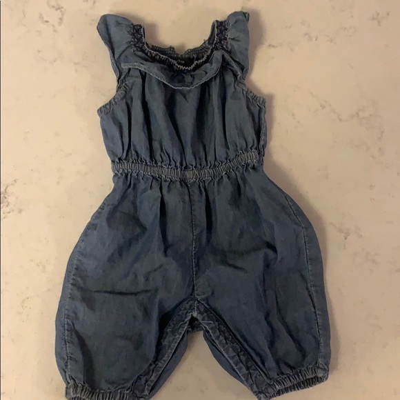 baby denim romper
